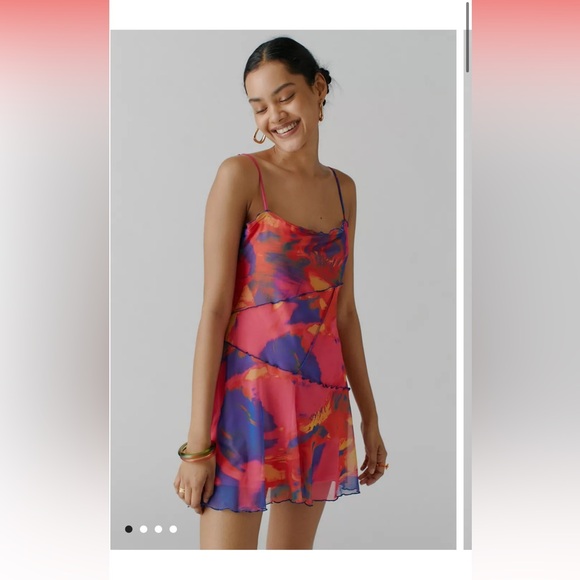 Urban Outfitters moxie mesh mini slip dress. - Picture 8 of 8